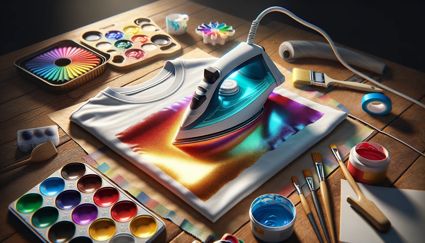 Buegeleisen: Transferfolie nutzen fuer individuelle T-Shirts