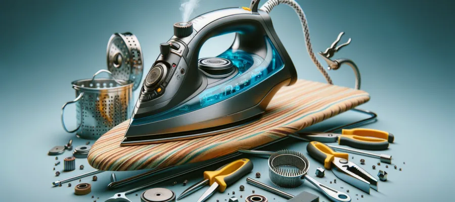 Dampfloch- und Dampfsystempflege beim Buegeleisen