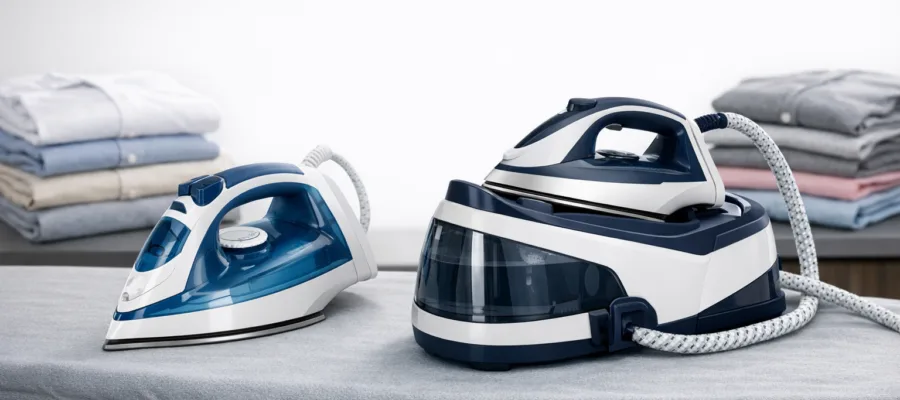 Dampfbuegeleisen vs. Dampfbuegelstation: Welches Buegeleisen passt zu Ihnen?