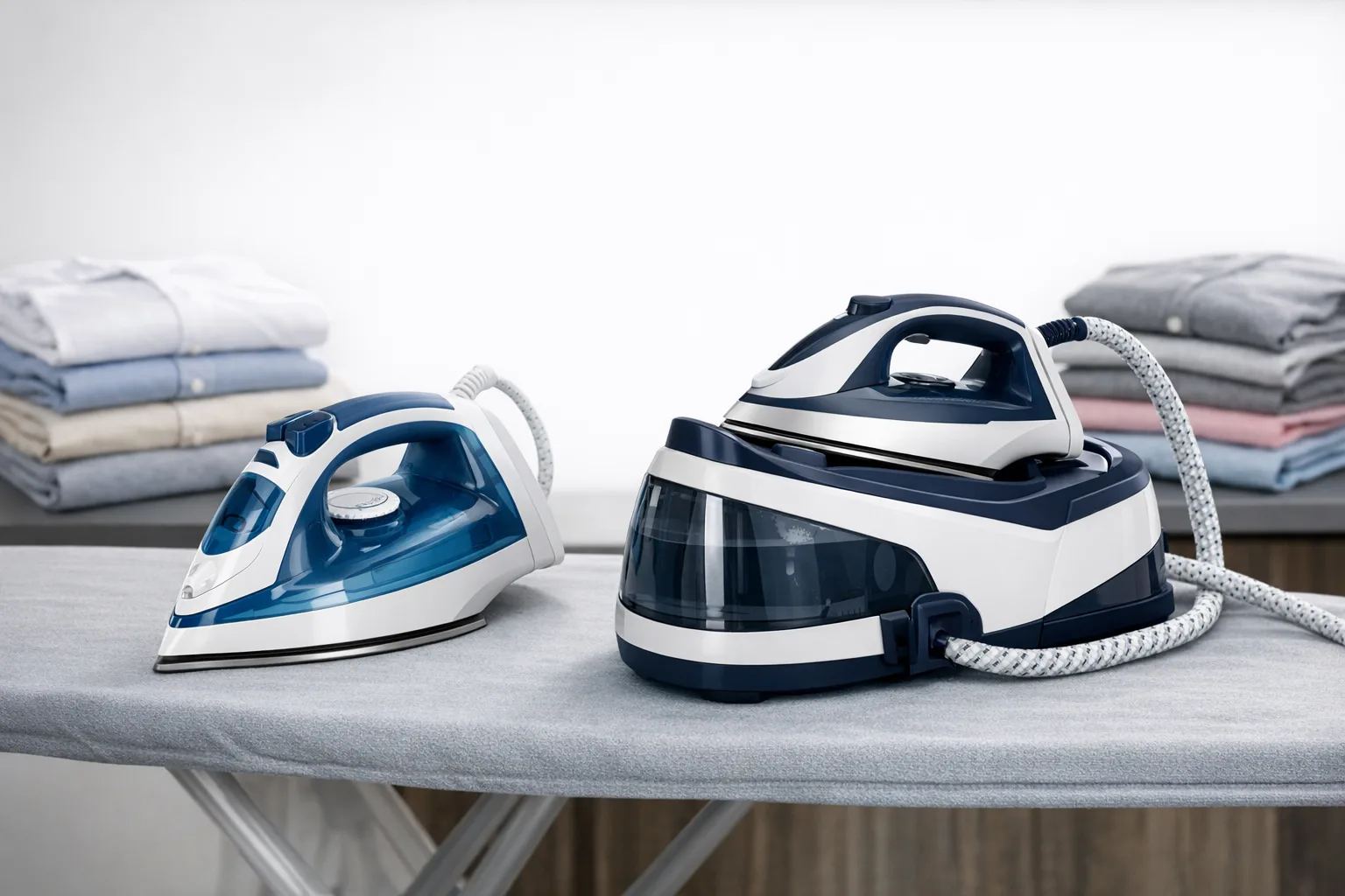 Dampfbuegeleisen vs. Dampfbuegelstation: Welches Buegeleisen passt zu Ihnen?